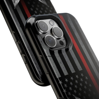 Corvette C8 "Red Lives Matter" Magnetic Tough Case, iPhone Case, Impact Resistant, MagSafe, Rubber Liner, Matte or Glossy, Cell Phone Case