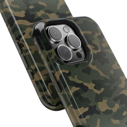 Corvette C5 Camo Magnetic Tough Case, iPhone Case, Impact Resistant, MagSafe, Rubber Liner, Matte or Glossy, Cell Phone Case