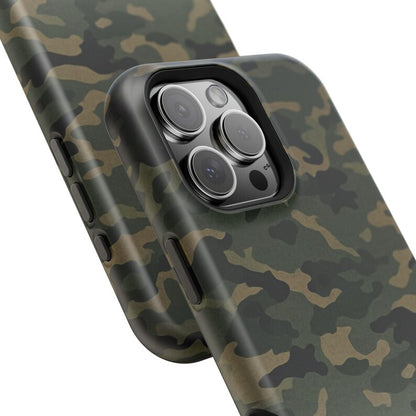 Corvette C5 Camo Magnetic Tough Case, iPhone Case, Impact Resistant, MagSafe, Rubber Liner, Matte or Glossy, Cell Phone Case