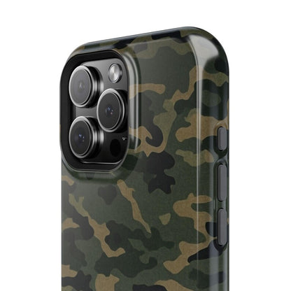 Corvette C5 Camo Magnetic Tough Case, iPhone Case, Impact Resistant, MagSafe, Rubber Liner, Matte or Glossy, Cell Phone Case