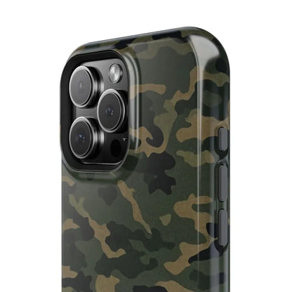 Corvette C6 Camo Magnetic Tough Case, iPhone Case, Impact Resistant, MagSafe, Rubber Liner, Matte or Glossy, Cell Phone Case