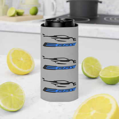 Corvette C8 E-Ray Can Coozie, Regular and Slim, Beer and Soda Coozie, Race Day Beverage Holder, Car Enthusiast Gift, Party Favor, Tailgate