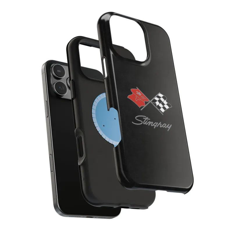 Corvette C3 Magnetic Tough Case, iPhone Case, Impact Resistant, MagSafe, Rubber Liner, Matte or Glossy, Cell Phone Case
