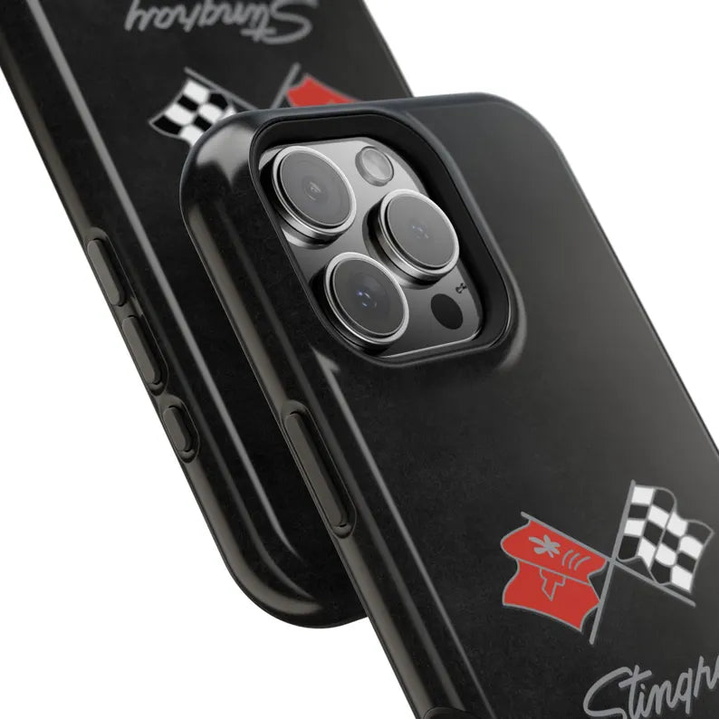 Corvette C3 Magnetic Tough Case, iPhone Case, Impact Resistant, MagSafe, Rubber Liner, Matte or Glossy, Cell Phone Case