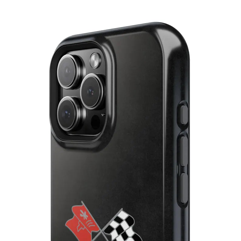 Corvette C3 Magnetic Tough Case, iPhone Case, Impact Resistant, MagSafe, Rubber Liner, Matte or Glossy, Cell Phone Case
