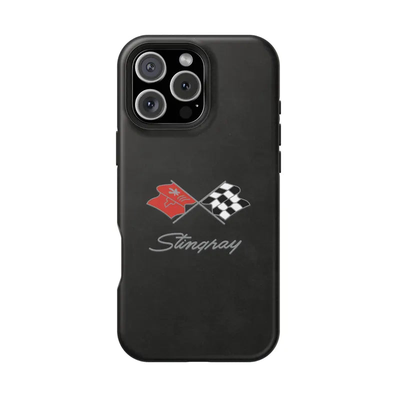 Corvette C3 Magnetic Tough Case, iPhone Case, Impact Resistant, MagSafe, Rubber Liner, Matte or Glossy, Cell Phone Case