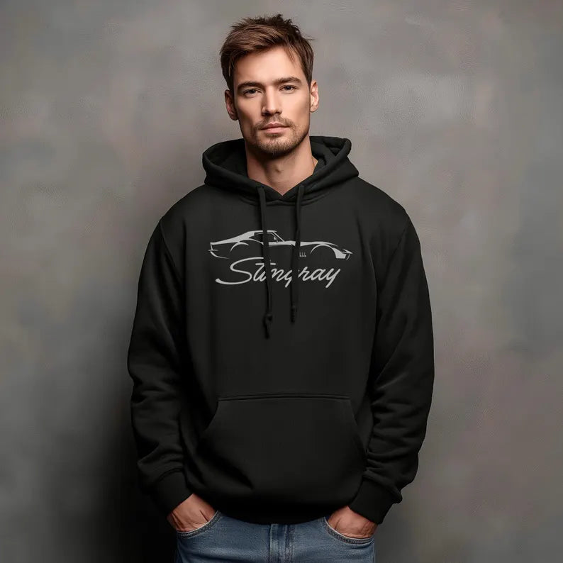 Corvette C3 Stingray Hoodie, Corvette Sweatshirt, Gifts for Car Guys, Gifts for Car Girls, JERZEES® NuBlend®, Pullover, Unisex, Hoody