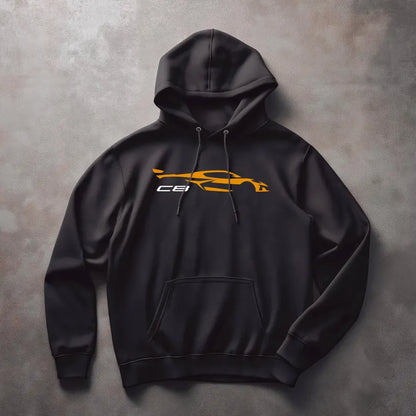 Corvette C8 Hoodie, Corvette Sweatshirt, Gifts for Car Guys, Gifts for Car Girls, JERZEES® NuBlend®, Pullover, Unisex, Hoody