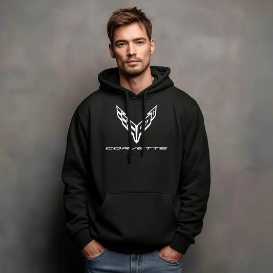 Corvette C8 Hoodie, Corvette Sweatshirt, Gifts for Car Guys, Gifts for Car Girls, JERZEES® NuBlend®, Pullover, Unisex, Hoody