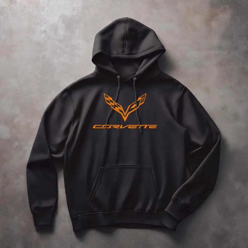Corvette C7 Hoodie, Corvette Sweatshirt, Gifts for Car Guys, Gifts for Car Girls, JERZEES® NuBlend®, Pullover, Unisex, Hoody