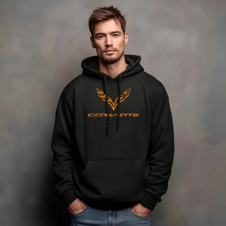 Corvette C7 Hoodie, Corvette Sweatshirt, Gifts for Car Guys, Gifts for Car Girls, JERZEES® NuBlend®, Pullover, Unisex, Hoody