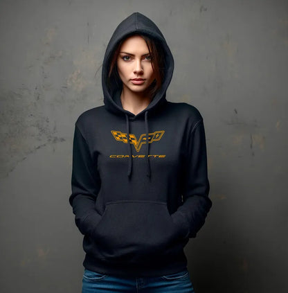 Corvette C6 Hoodie, Corvette Sweatshirt, Gifts for Car Guys, Gifts for Car Girls, JERZEES® NuBlend®, Pullover, Unisex, Hoody