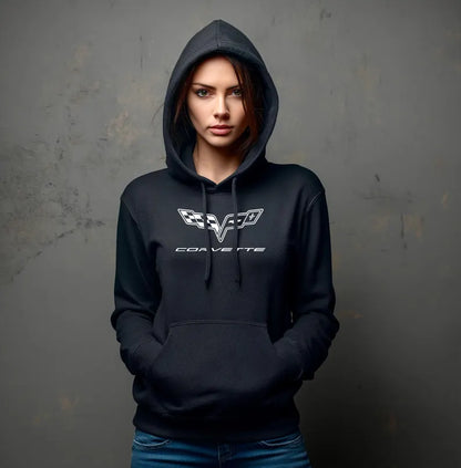 Corvette C6 Hoodie, Corvette Sweatshirt, Gifts for Car Guys, Gifts for Car Girls, JERZEES® NuBlend®, Pullover, Unisex, Hoody