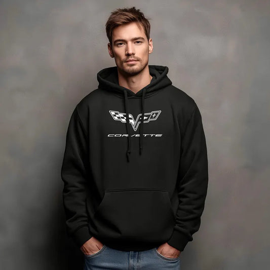 Corvette C6 Hoodie, Corvette Sweatshirt, Gifts for Car Guys, Gifts for Car Girls, JERZEES® NuBlend®, Pullover, Unisex, Hoody