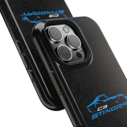 Corvette C3 Stingray Magnetic Tough Case, iPhone Case, Impact Resistant, MagSafe, Rubber Liner, Matte or Glossy, Cell Phone Case