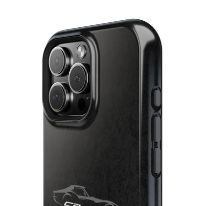 Corvette C3 Stingray Magnetic Tough Case, iPhone Case, Impact Resistant, MagSafe, Rubber Liner, Matte or Glossy, Cell Phone Case