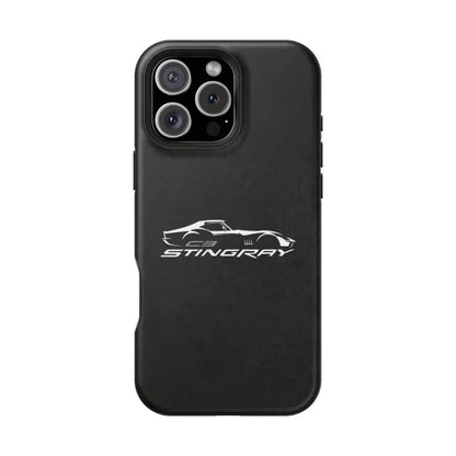 Corvette C3 Stingray Magnetic Tough Case, iPhone Case, Impact Resistant, MagSafe, Rubber Liner, Matte or Glossy, Cell Phone Case