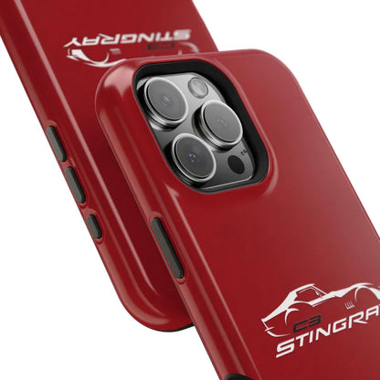 Corvette C3 Stingray Magnetic Tough Case, iPhone Case, Impact Resistant, MagSafe, Rubber Liner, Matte or Glossy, Cell Phone Case