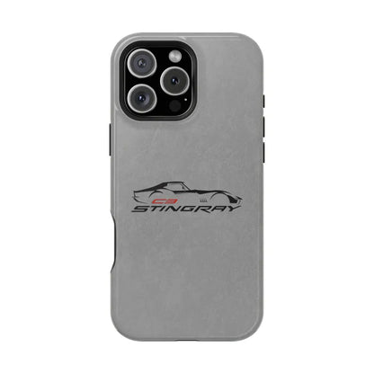 Corvette C3 Stingray Magnetic Tough Case, iPhone Case, Impact Resistant, MagSafe, Rubber Liner, Matte or Glossy, Cell Phone Case