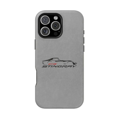 Corvette C3 Stingray Magnetic Tough Case, iPhone Case, Impact Resistant, MagSafe, Rubber Liner, Matte or Glossy, Cell Phone Case