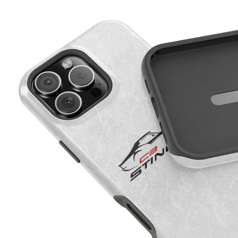 Corvette C3 Stingray Magnetic Tough Case, iPhone Case, Impact Resistant, MagSafe, Rubber Liner, Matte or Glossy, Cell Phone Case