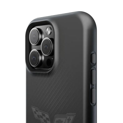 Corvette C6 "Blackout" Magnetic Tough Case, iPhone Case, Impact Resistant, MagSafe, Rubber Liner, Matte or Glossy, Cell Phone Case