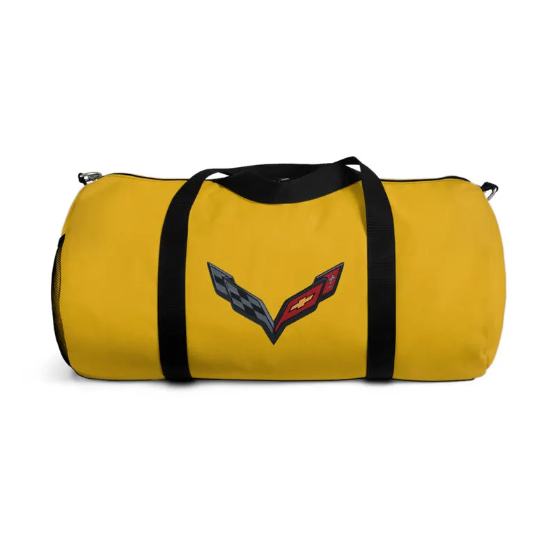 Corvette Duffel Bag, C7 Logo, Gym Bag, Travel Bag, Gifts for Car Guys, Gifts for Car Girls, Corvette Merch, Overnight Duffel