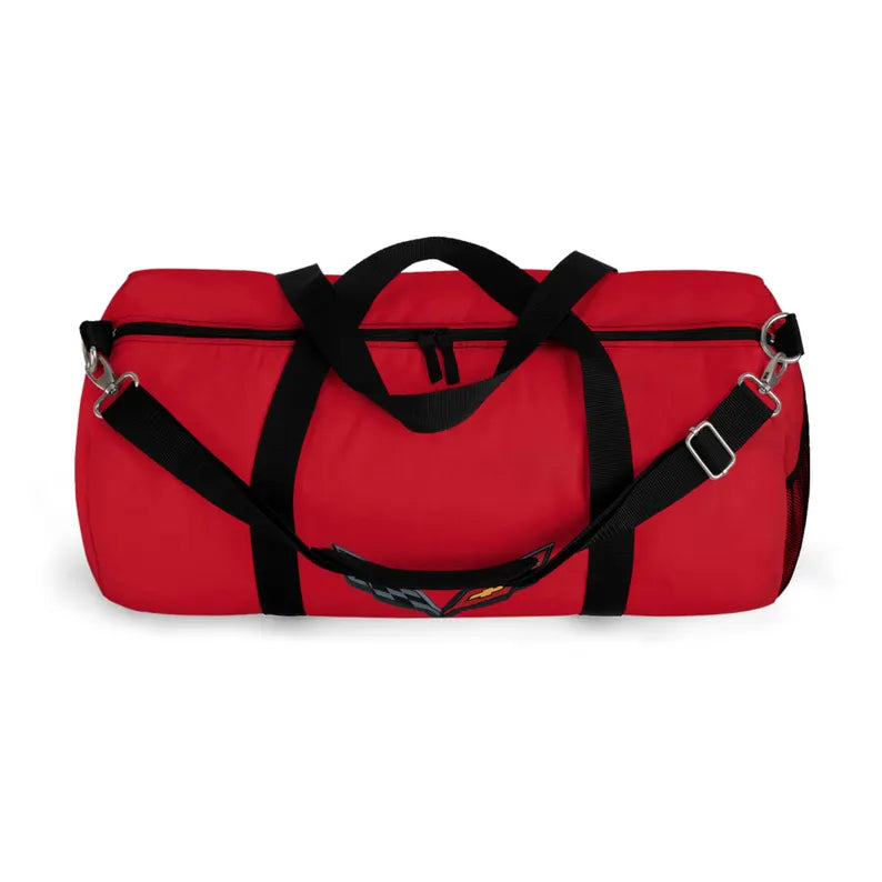 Corvette Duffel Bag, C7 Logo, Gym Bag, Travel Bag, Gifts for Car Guys, Gifts for Car Girls, Corvette Merch, Overnight Duffel