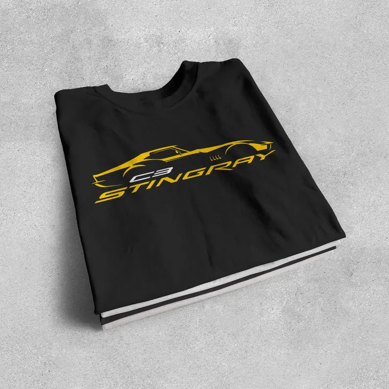 Corvette C3 Stingray Custom T-Shirt, Bella+Canvas T-Shirt, Unisex, Corvette Apparel, Graphic Tee, Soft T-Shirt, Stingray Logo