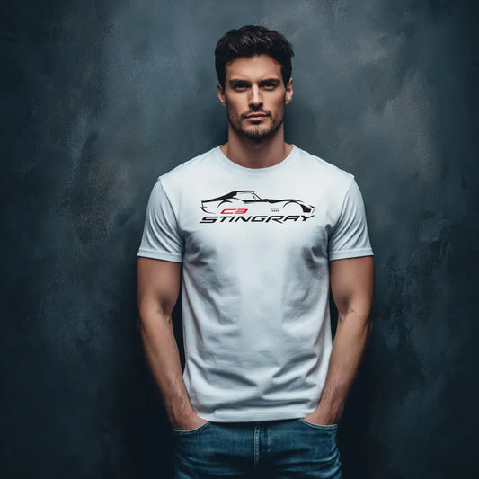 Corvette C3 Stingray Custom T-Shirt, Bella+Canvas T-Shirt, Unisex, Corvette Apparel, Graphic Tee, Soft T-Shirt, Stingray Logo