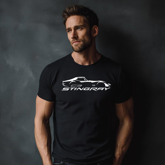 Corvette C3 Stingray Custom T-Shirt, Bella+Canvas T-Shirt, Unisex, Corvette Apparel, Graphic Tee, Soft T-Shirt, Stingray Logo
