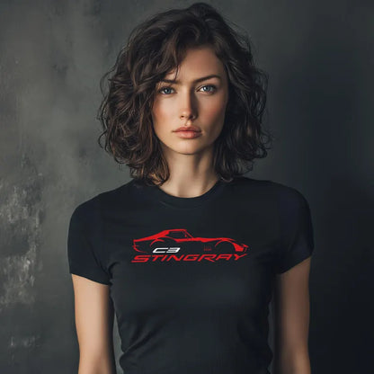 Corvette C3 Stingray Custom T-Shirt, Bella+Canvas T-Shirt, Unisex, Corvette Apparel, Graphic Tee, Soft T-Shirt, Stingray Logo