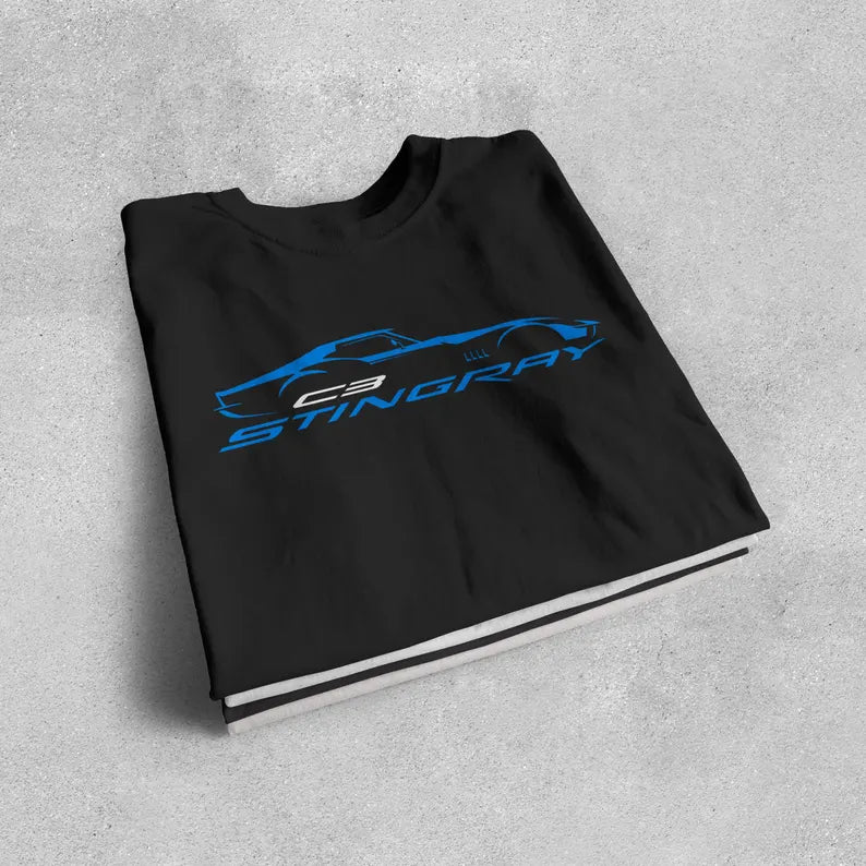 Corvette C3 Stingray Custom T-Shirt, Bella+Canvas T-Shirt, Unisex, Corvette Apparel, Graphic Tee, Soft T-Shirt, Stingray Logo