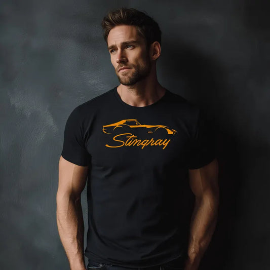 Corvette C3 Stingray Custom Illustrated T-Shirt, Bella and Canvas T-Shirt, Unisex, Corvette Apparel, Graphic Tee, Soft T-Shirt