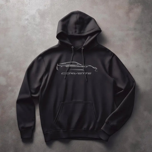 Corvette C7 Hoodie, Corvette Sweatshirt, Gifts for Car Guys, Gifts for Car Girls, JERZEES® NuBlend®, Pullover, Unisex, Hoody