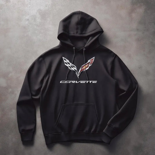 Corvette C7 Hoodie, Corvette Sweatshirt, Gifts for Car Guys, Gifts for Car Girls, JERZEES® NuBlend®, Pullover, Unisex, Hoody