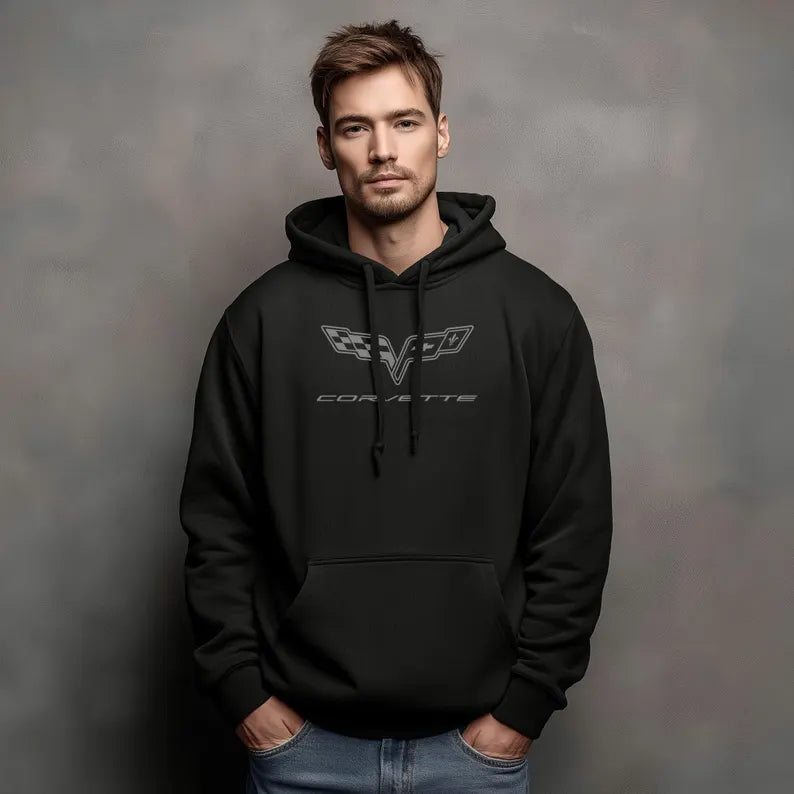 Corvette C6 Hoodie, Corvette Sweatshirt, Gifts for Car Guys, Gifts for Car Girls, JERZEES® NuBlend®, Pullover, Unisex, Hoody