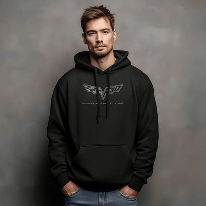 Corvette C6 Hoodie, Corvette Sweatshirt, Gifts for Car Guys, Gifts for Car Girls, JERZEES® NuBlend®, Pullover, Unisex, Hoody