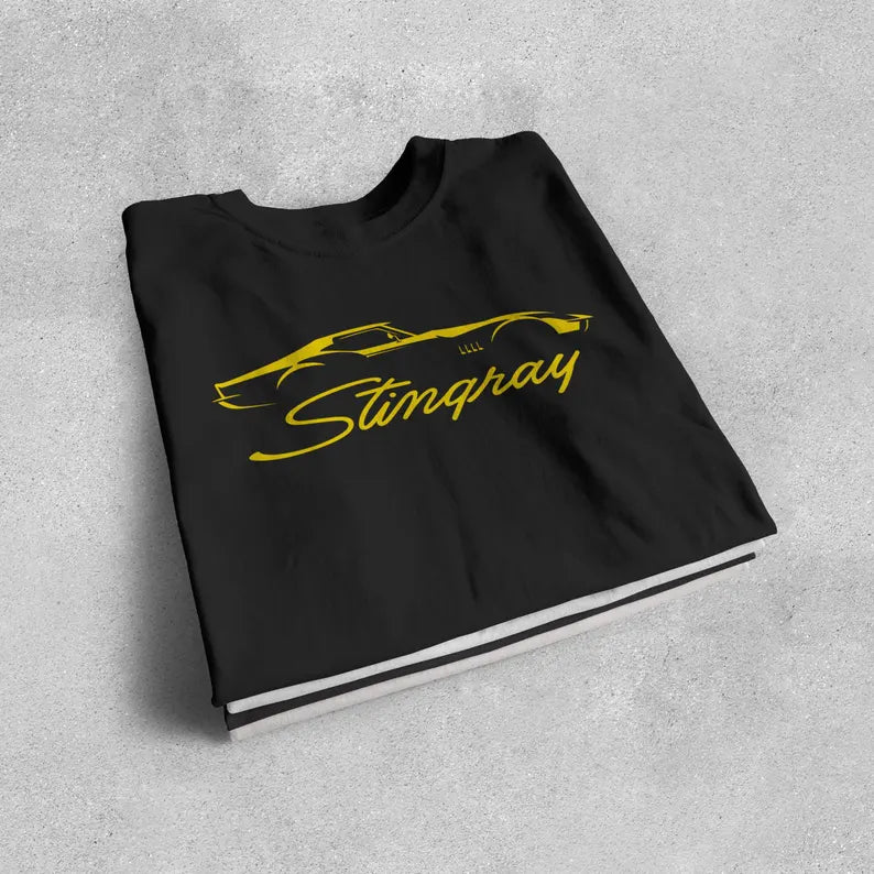 Corvette C3 Stingray Custom Illustrated T-Shirt, Bella and Canvas T-Shirt, Unisex, Corvette Apparel, Graphic Tee, Soft T-Shirt