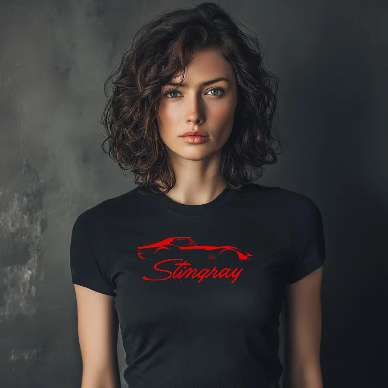 Corvette C3 Stingray Custom Illustrated T-Shirt, Bella and Canvas T-Shirt, Unisex, Corvette Apparel, Graphic Tee, Soft T-Shirt