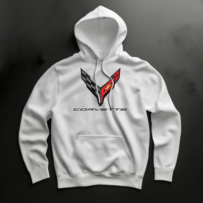 Corvette C8 Hoodie, Corvette Sweatshirt, Gifts for Car Guys, Gifts for Car Girls, JERZEES® NuBlend®, Pullover, Unisex, Hoody