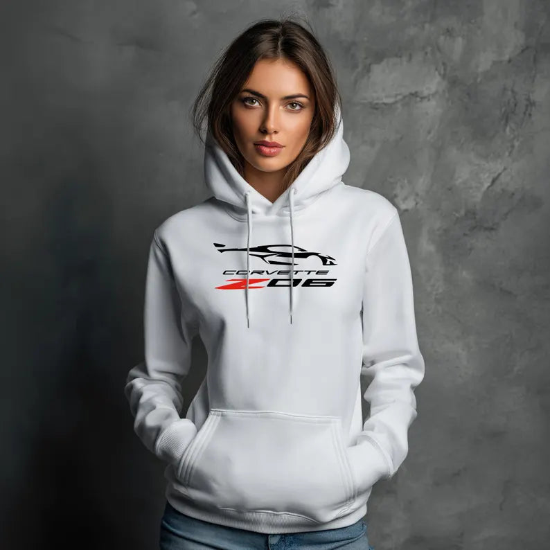 Corvette Z06 Hoodie, Corvette Sweatshirt, Gifts for Car Guys, Gifts for Car Girls, JERZEES® NuBlend®, Pullover, Unisex, Hoody