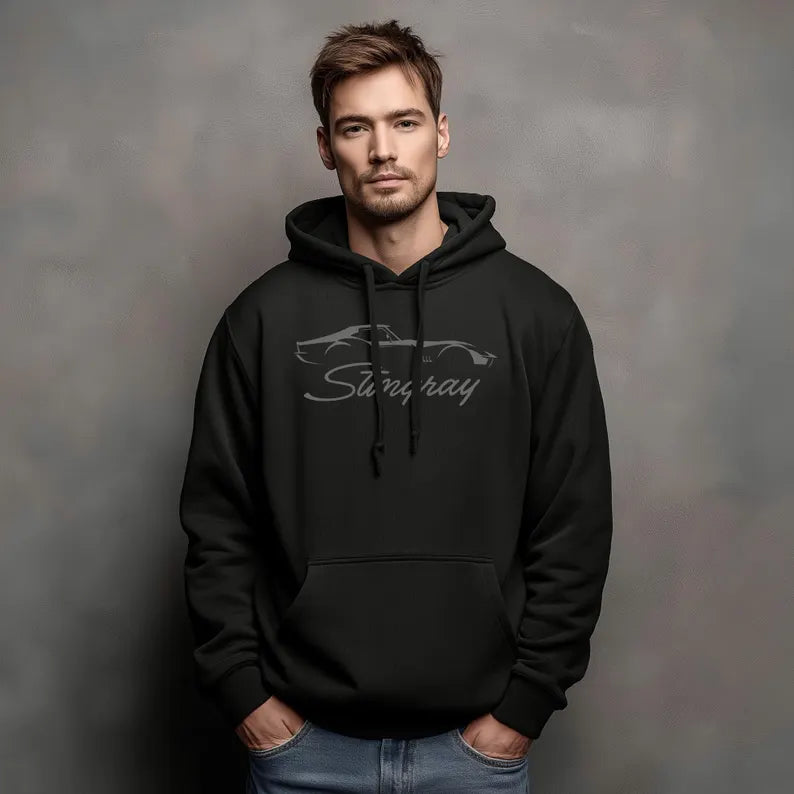 Corvette C3 Stingray Hoodie, Corvette Sweatshirt, Gifts for Car Guys, Gifts for Car Girls, JERZEES® NuBlend®, Pullover, Unisex, Hoody