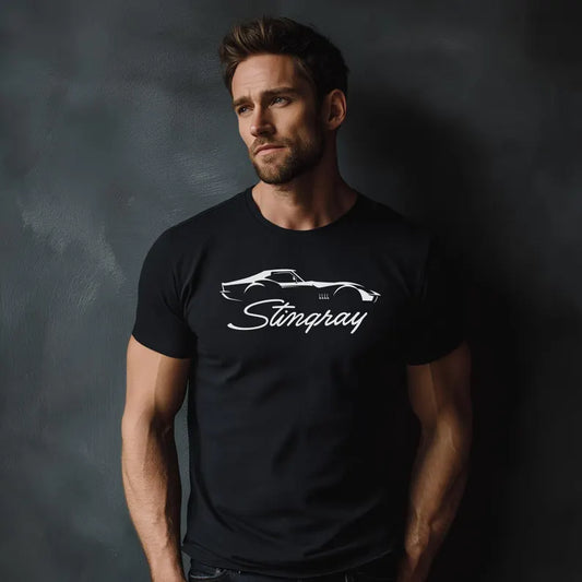 Corvette C3 Stingray Custom Illustrated T-Shirt, Bella and Canvas T-Shirt, Unisex, Corvette Apparel, Graphic Tee, Soft T-Shirt