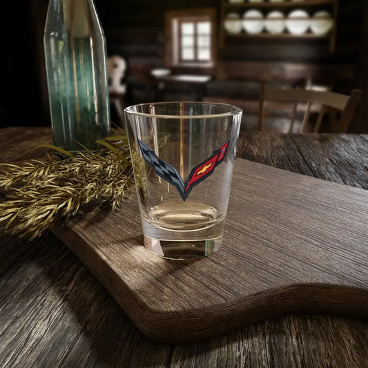 Corvette C7 Shot Glass, Perfect for Celebrations, Racing Fans, Gift for Him, Barware, Automotive Collectible