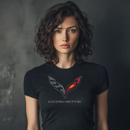 Corvette Womens C7 T-Shirt, C7 Logo, Soft Next Level brand T-Shirt, Corvette Apparel, Graphic Tee, Unisex T-Shirt, Raceday Gear