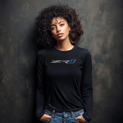 Unisex Corvette ZR1 Long Sleeve Tee, Custom Silhouette, Graphic T-Shirt, Gift for Him, Gift for Her, Bella+Canvas, Soft Shirt
