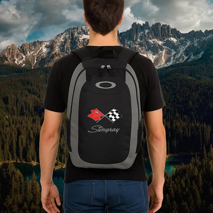 Corvette C3 Enduro Oakley Backpack, Road Trips, Outdoor Adventures, Gift for Car Enthusiasts, Lightweight Daypack, Sports Backpack