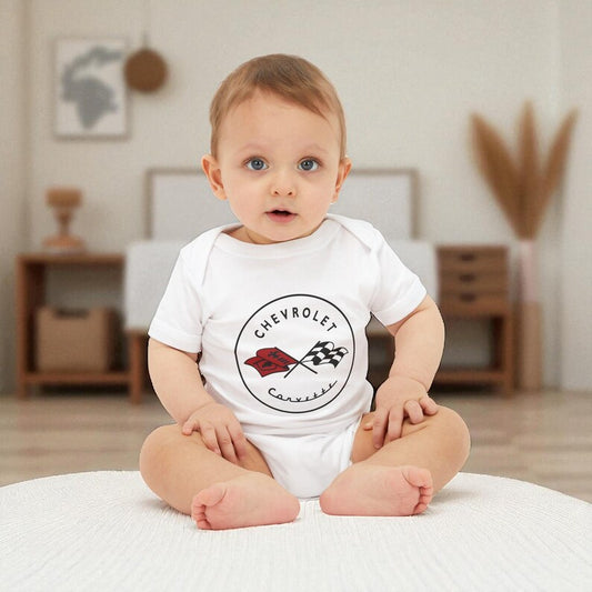 Corvette C1 Baby Onesie, Baby Clothing, Baby Shower Gift, Bella and Canvas Brand, Soft Fabric, Infant Clothes