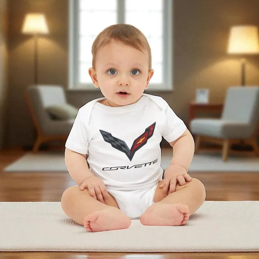 Corvette C7 Baby Onesie, Baby Clothing, Baby Shower Gift, Bella and Canvas Brand, Soft Fabric, Infant Clothes